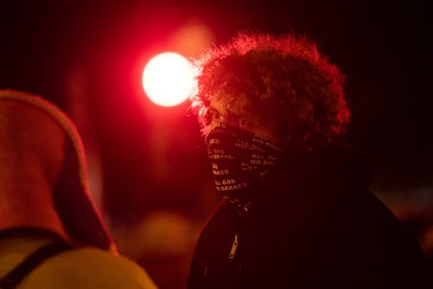 andrew-callaghan-allegations.jpg DC: Black Lives Matter Plaza after Election Day - Credit: Graeme Sloan/Sipa USA/AP