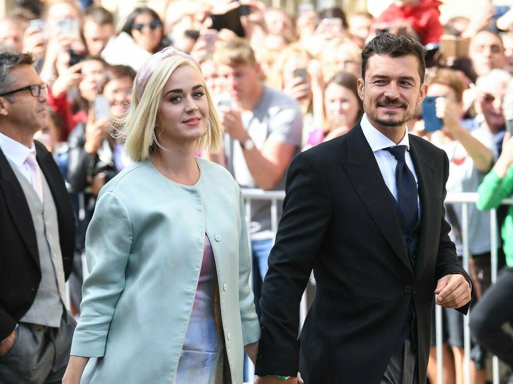 Ende August 2019 waren Katy Perry und Orlando Bloom selbst Gäste auf der Hochzeit von Ellie Goulding und Casper Jopling. (Bild: imago images / PA Images)