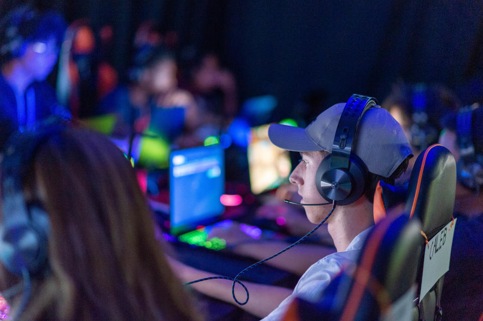 Students participate in the esports program at University of the Pacific's Summer High School Institute.
