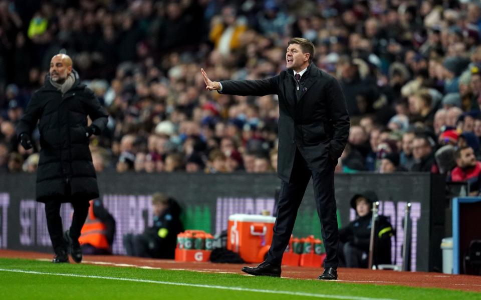 Gerrard barks out instructions - PA