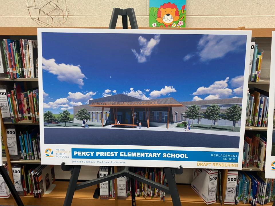 Percy Priest Elementary School would be reconstructed from the ground up for $39.3 million in Nashville Mayor John Cooper's Jan. 2023 capital spending proposal.