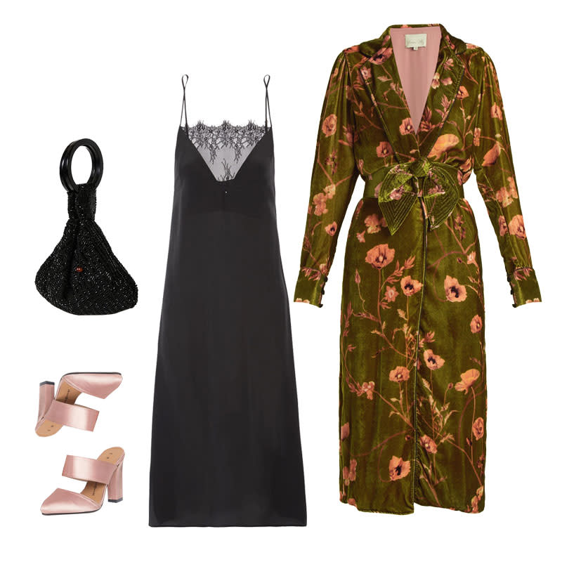 <a rel="nofollow noopener" href="http://rstyle.me/~aaUR4" target="_blank" data-ylk="slk:Lace-Trimmed Washed-Silk Dress, Anine Bing, $250Carrie loves to incorporate lingerie-inspired pieces, making the slip a staple in her closet (remember the "naked dress"?). A gorgeous printed kimono robe complements and elevates a boudoir piece. An embellished bag and satin mules are the perfect evening accessories.;elm:context_link;itc:0;sec:content-canvas" class="link ">Lace-Trimmed Washed-Silk Dress, Anine Bing, $250<p>Carrie loves to incorporate lingerie-inspired pieces, making the slip a staple in her closet (remember the "naked dress"?). A gorgeous printed kimono robe complements and elevates a boudoir piece. An embellished bag and satin mules are the perfect evening accessories.</p> </a><a rel="nofollow noopener" href="https://click.linksynergy.com/deeplink?id=30KlfRmrMDo&mid=37420&murl=https%3A%2F%2Fwww.matchesfashion.com%2Fus%2Fproducts%2FJohanna-Ortiz-Florari-floral-print-belted-kimono-dress-1170201" target="_blank" data-ylk="slk:Florari Floral-Print Belted Kimono Dress, Johanna Ortiz, $1915Carrie loves to incorporate lingerie-inspired pieces, making the slip a staple in her closet (remember the "naked dress"?). A gorgeous printed kimono robe complements and elevates a boudoir piece. An embellished bag and satin mules are the perfect evening accessories.;elm:context_link;itc:0;sec:content-canvas" class="link ">Florari Floral-Print Belted Kimono Dress, Johanna Ortiz, $1915<p>Carrie loves to incorporate lingerie-inspired pieces, making the slip a staple in her closet (remember the "naked dress"?). A gorgeous printed kimono robe complements and elevates a boudoir piece. An embellished bag and satin mules are the perfect evening accessories.</p> </a><a rel="nofollow noopener" href="http://rstyle.me/n/cudtzfchdw" target="_blank" data-ylk="slk:Satin Heeled Mules, The March, $67Carrie loves to incorporate lingerie-inspired pieces, making the slip a staple in her closet (remember the "naked dress"?). A gorgeous printed kimono robe complements and elevates a boudoir piece. An embellished bag and satin mules are the perfect evening accessories.;elm:context_link;itc:0;sec:content-canvas" class="link ">Satin Heeled Mules, The March, $67<p>Carrie loves to incorporate lingerie-inspired pieces, making the slip a staple in her closet (remember the "naked dress"?). A gorgeous printed kimono robe complements and elevates a boudoir piece. An embellished bag and satin mules are the perfect evening accessories.</p> </a><a rel="nofollow noopener" href="http://www.anrdoezrs.net/links/3550561/type/dlg/https://www.freepeople.com/shop/rosalita-embellished-clutch/?category=bags&color=001&quantity=1&size=One%20Size&type=REGULAR" target="_blank" data-ylk="slk:Rosalita Embellished Clutch, Free People, $78Carrie loves to incorporate lingerie-inspired pieces, making the slip a staple in her closet (remember the "naked dress"?). A gorgeous printed kimono robe complements and elevates a boudoir piece. An embellished bag and satin mules are the perfect evening accessories.;elm:context_link;itc:0;sec:content-canvas" class="link ">Rosalita Embellished Clutch, Free People, $78<p>Carrie loves to incorporate lingerie-inspired pieces, making the slip a staple in her closet (remember the "naked dress"?). A gorgeous printed kimono robe complements and elevates a boudoir piece. An embellished bag and satin mules are the perfect evening accessories.</p> </a><p> <strong>Related Articles</strong> <ul> <li><a rel="nofollow noopener" href="http://thezoereport.com/fashion/style-tips/box-of-style-ways-to-wear-cape-trend/?utm_source=yahoo&utm_medium=syndication" target="_blank" data-ylk="slk:The Key Styling Piece Your Wardrobe Needs;elm:context_link;itc:0;sec:content-canvas" class="link ">The Key Styling Piece Your Wardrobe Needs</a></li><li><a rel="nofollow noopener" href="http://thezoereport.com/entertainment/celebrities/jennifer-lawrence-single/?utm_source=yahoo&utm_medium=syndication" target="_blank" data-ylk="slk:Jennifer Lawrence Is Now Single Before The Holidays Too;elm:context_link;itc:0;sec:content-canvas" class="link ">Jennifer Lawrence Is Now Single Before The Holidays Too</a></li><li><a rel="nofollow noopener" href="http://thezoereport.com/entertainment/celebrities/chrissy-teigen-pregnant-baby-number-two/?utm_source=yahoo&utm_medium=syndication" target="_blank" data-ylk="slk:Chrissy Teigen Announced Her Pregnancy With Baby #2 In The Cutest Way;elm:context_link;itc:0;sec:content-canvas" class="link ">Chrissy Teigen Announced Her Pregnancy With Baby #2 In The Cutest Way</a></li> </ul> </p>