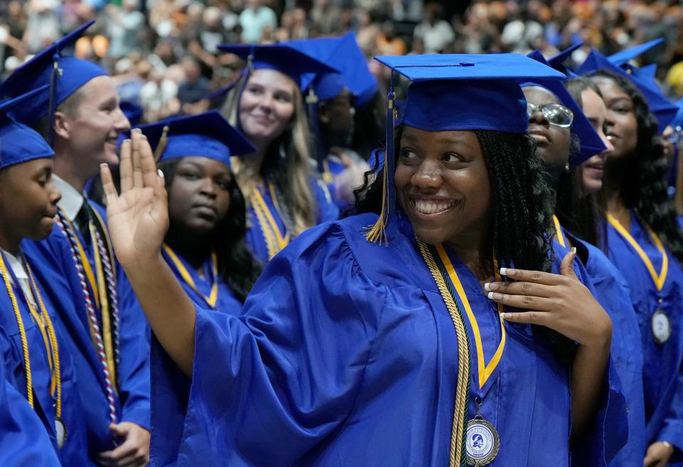 Mainland High School Commencement Exercises at the Ocean Center in Daytona Beach, Friday, May 24, 2024.