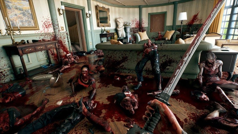 Zombies lie on the floor in Dead Island 2.