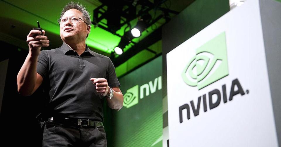 <p>Nvidia<br> Industry: Semiconductors and other Electronic Components<br> Fortune 500 Rank: 387<br> Revenues: $6,910,000,000<br> (CNBC) </p>