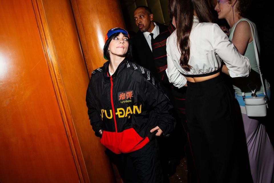 Billie Eilish attends a 2023 Met Gala after party.