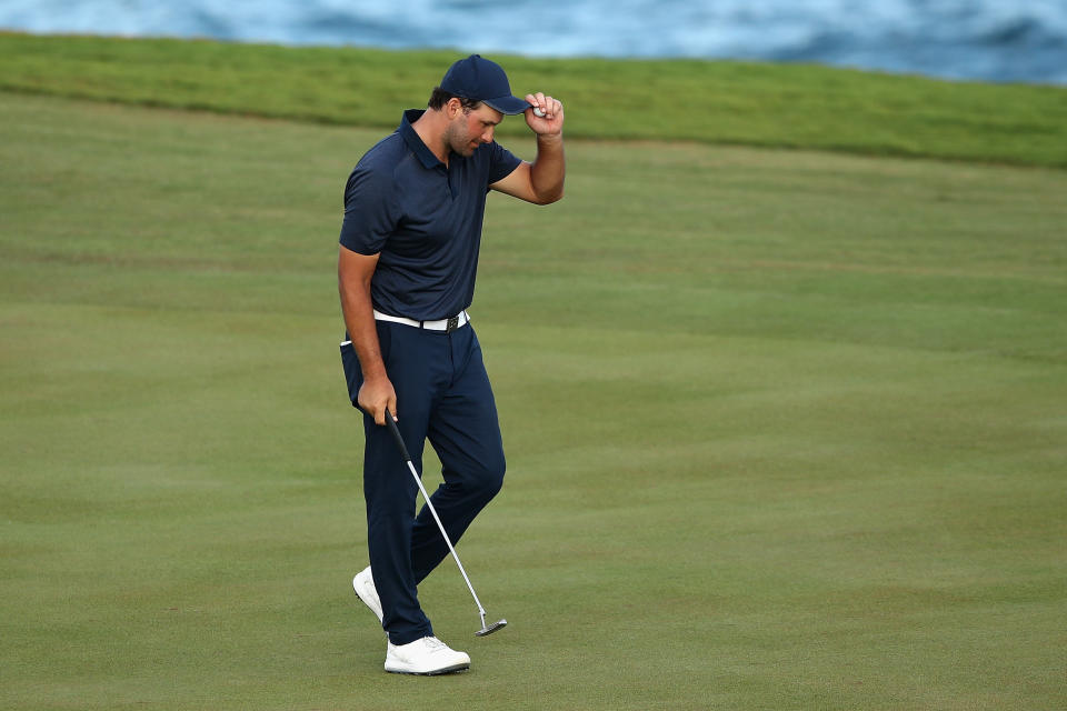 Tony Romo left the AT&T Pebble Beach National Pro-Am early to attend a funeral. (Getty Images)