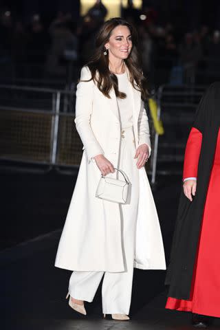 <p>James Veysey/Shutterstock</p> Kate Middleton attends the Together At Christmas carol service at Westminster Abbey on Dec. 8, 2023