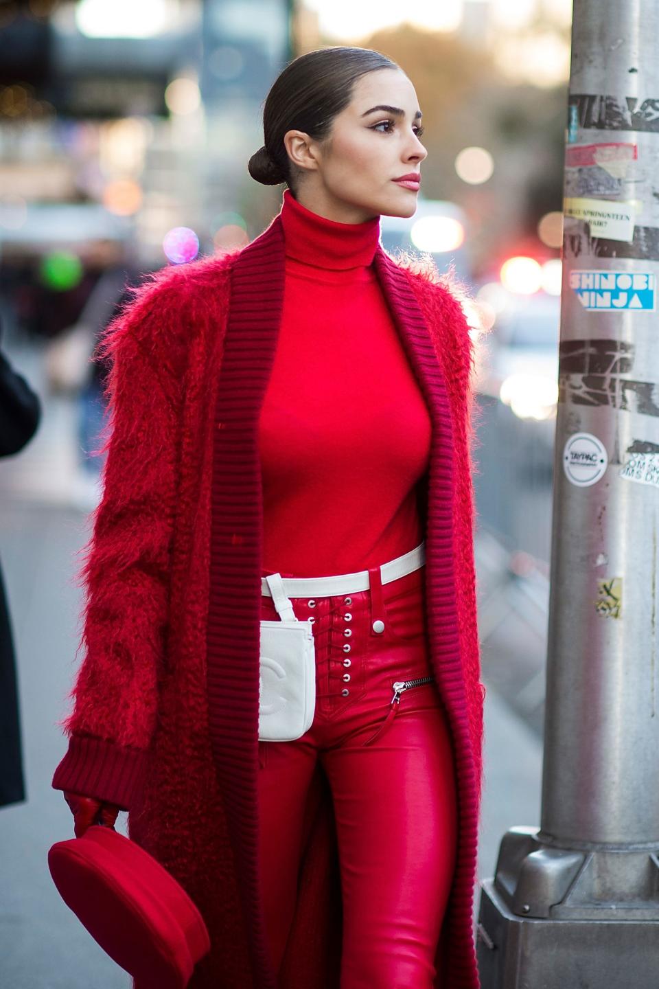 <p>WHO: Olivia Culpo</p> <p>WHERE: On the street, New York</p> <p>WHEN: November 23, 2017</p>