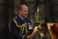 Air Chief Marshal Mike Wigston speaking during a service to mark the 80th anniversary of the Battle of Britain at Westminster Abbey, London.