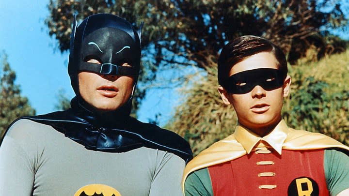 Adam West and Burt Ward in Batman.