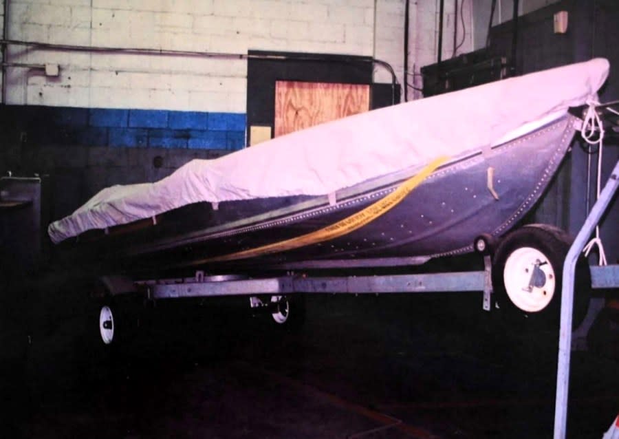 Peterson bought this boat a few weeks before his wife went missing. (Image via San Mateo County Court)