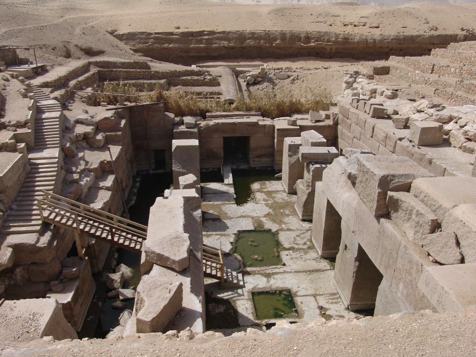 El templo de Osireion en Abydos, Egipto, proporcionó una gran cantidad de información astronómica. Shutterstock