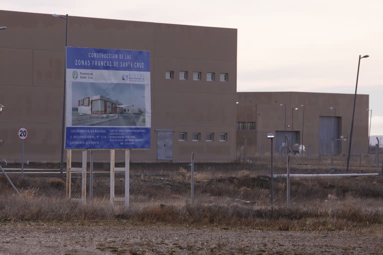 Edificios de la Zona Franca de Río Gallegos, pronta a inaugurarse el 18 de octubre de 2021