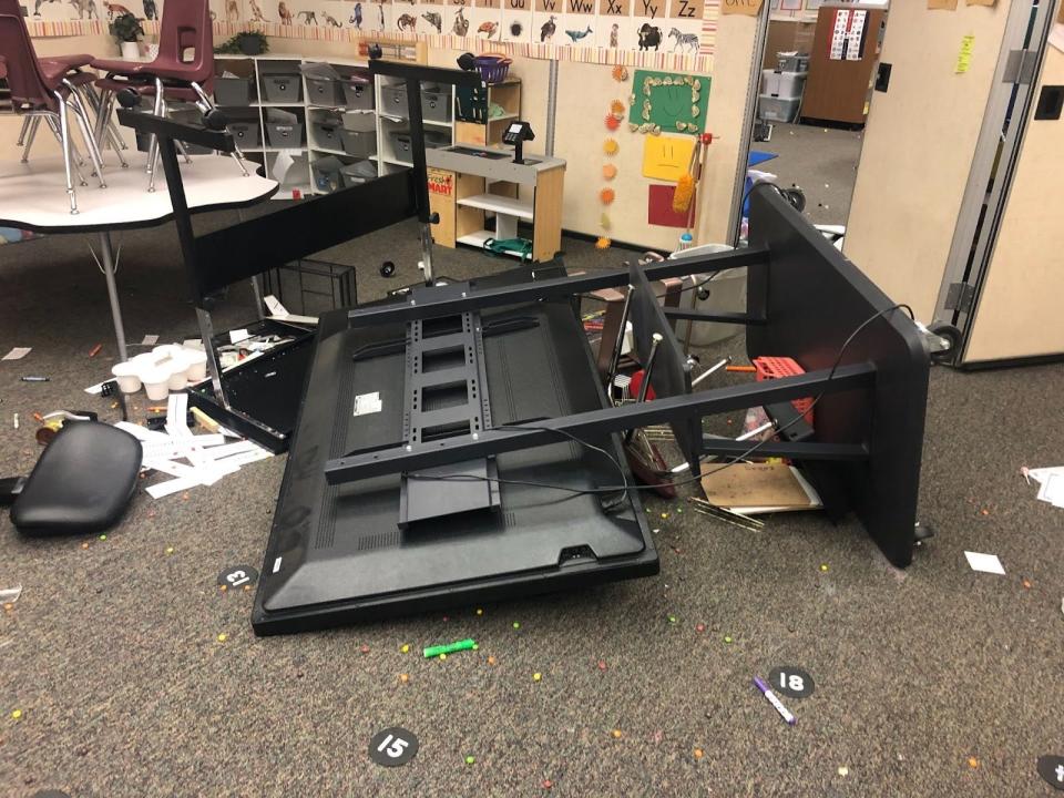 Vandals broke into Maple School of Innovation on Monday, March 25, 2024 and caused significant damage.
