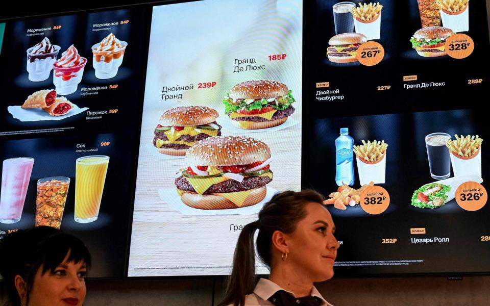 McDonald's Russia profits - Kirill KUDRYAVTSEV / AFP