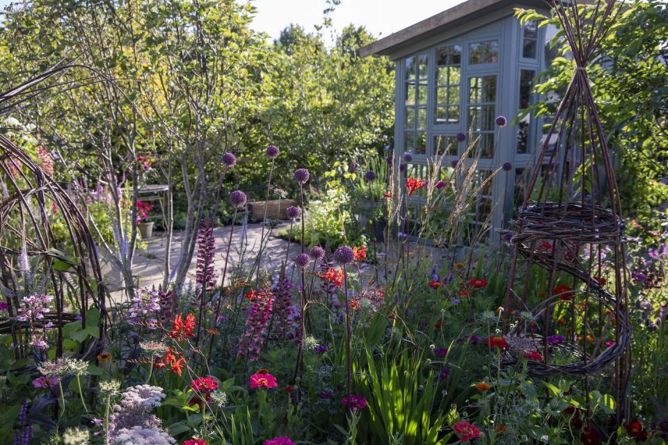 rhs hampton court palace garden festival feature gardens 2024