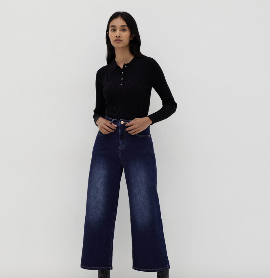 Safina Wide Leg Stretch Jeans. (PHOTO: Love, Bonito)