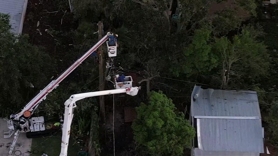 Some Brevard County residents are cleaning up storm damage after a possible tornado came through their neighborhood Wednesday evening.