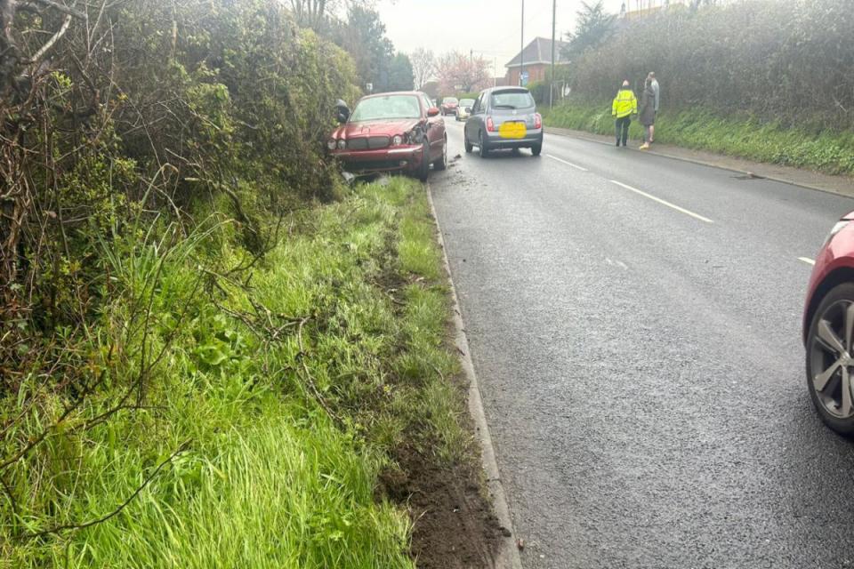 The scene at Whippingham. i(Image: Isle of Wight County Press)/i