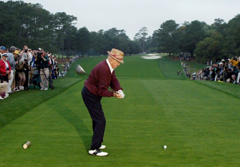 FILE PHOTO: Golfing legend Sam Snead who won the Masters three times died on May 23, 2002 at age 89