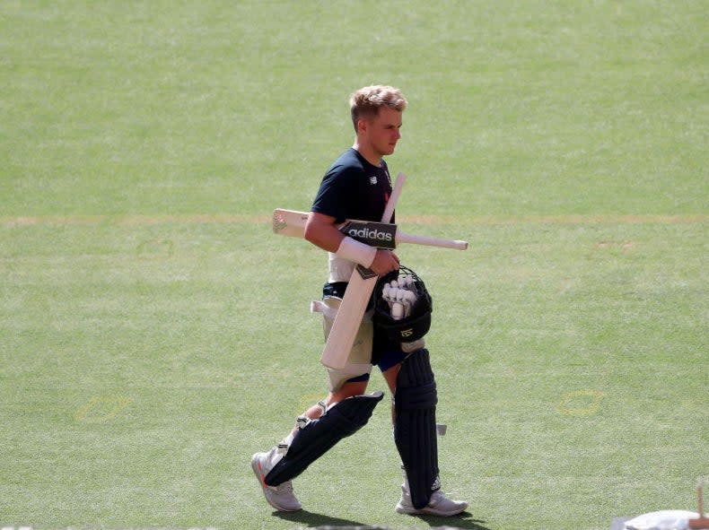 Sam Curran in action in AhmedabadGetty Images