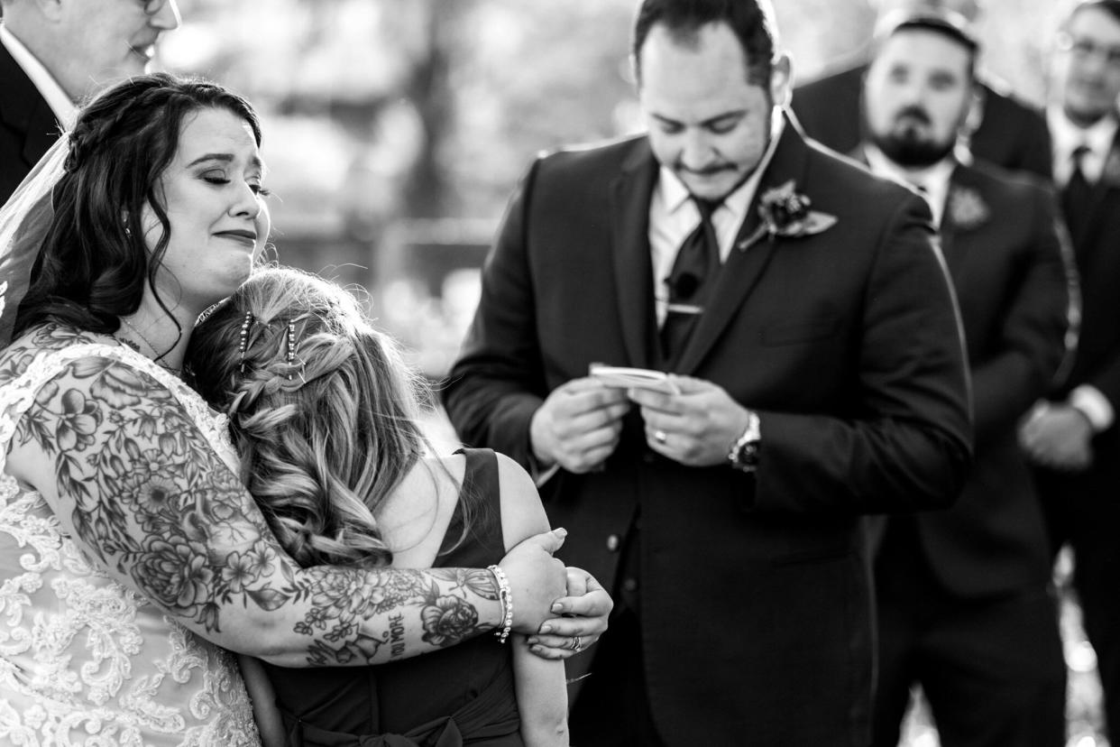Groom Jimmy Gisondi is going to be one heck of a stepdad. (Photo: <a href="https://abigailgingeralephotography.com/" target="_blank">Abigail Gingerale Photography</a>)
