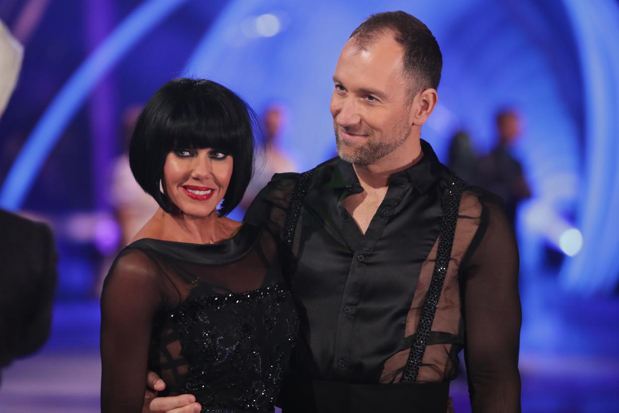 Michelle Heaton and Lukasz Rozycki on Dancing On Ice. (Matt Frost/ITV/Shutterstock)