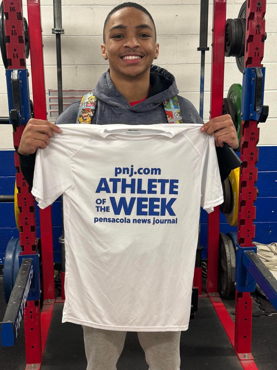 Pace boys weightlifting senior Kendall Ballou won the PNJ Athlete of the Week award for the week of April 1-6.