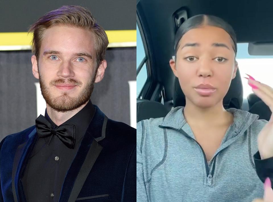 PewDiePie and Tiktoker Scarlet May