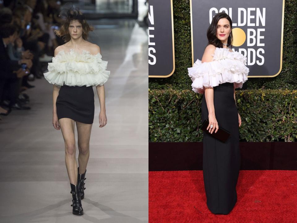 Celine Spring 2019; Rachel Weisz in 2019