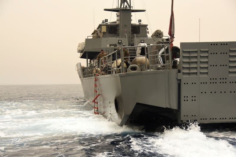 Lebanese army search for survivors after a boat capsized off the Lebanese coast of Tripoli overnight, near port of Tripoli