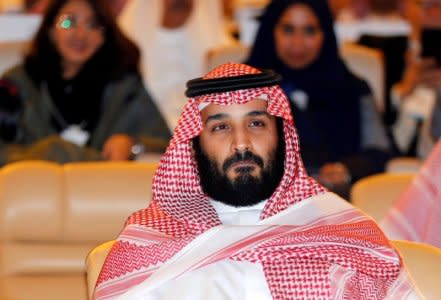 FILE PHOTO: Saudi Crown Prince Mohammed bin Salman attends the Future Investment Initiative conference in Riyadh, Saudi Arabia October 24, 2017. REUTERS/Hamad I Mohammed/File Photo