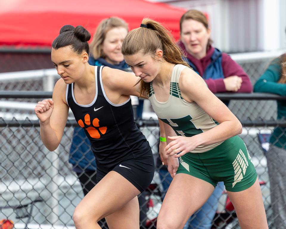 Brighton's Katie Carothers and Howell's Mackenzie Wright will compete in the Division 1 regional Friday, May 20, 2022 at Milford.