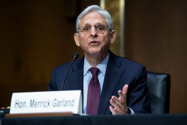 Attorney General Merrick Garland testifies during a Senate Judiciary Committee hearing on Wednesday. (Getty Images)