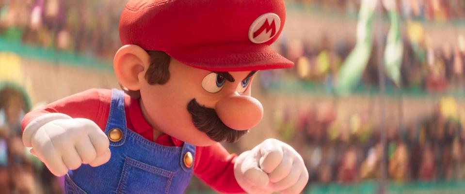 Mario in The Super Mario Bros. Movie. 