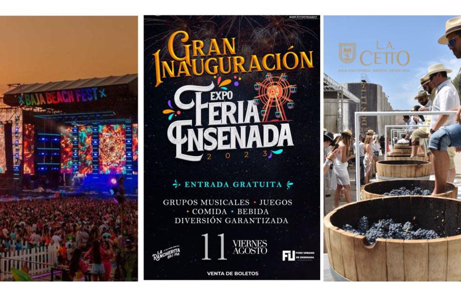 ¿A cuáles irás? Estos son los mejores eventos para disfrutar del fin de semana en la Baja