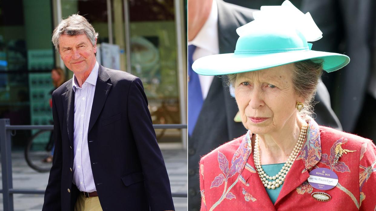 Sir Tim visiting Princess Anne in hospital