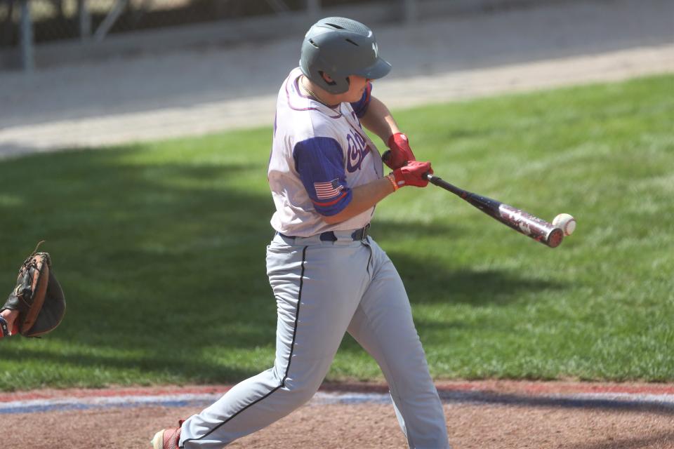 Wapahani's Isaac Jackson at the plate in the Muncie Post 19 Chiefs' Indiana American Legion state championship against terre Haute at Highland Park in Kokomo on Saturday, July 30, 2022.