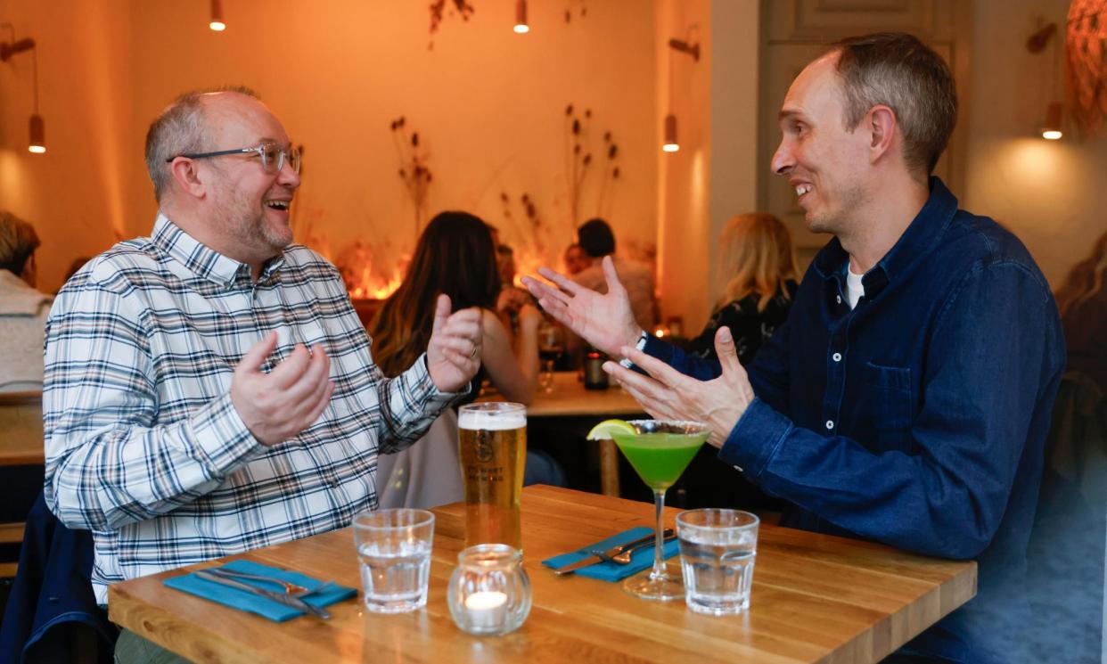 <span>Kevin (left) and Svein. All photographs: Murdo MacLeod/The Guardian</span><span>Photograph: Murdo MacLeod/The Guardian</span>
