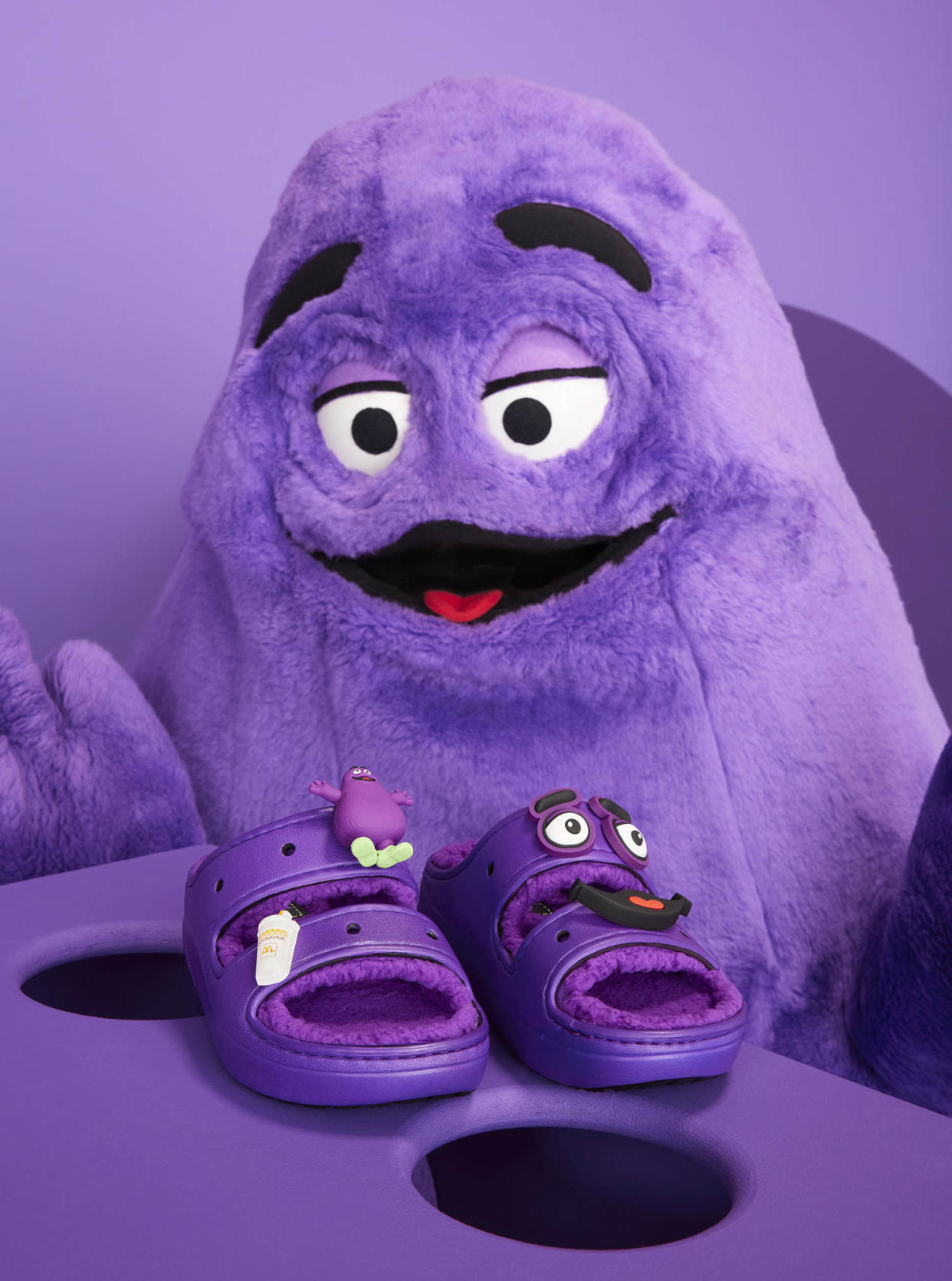 McDonald’s and Crocs release line of shoes inspired by Grimace and the