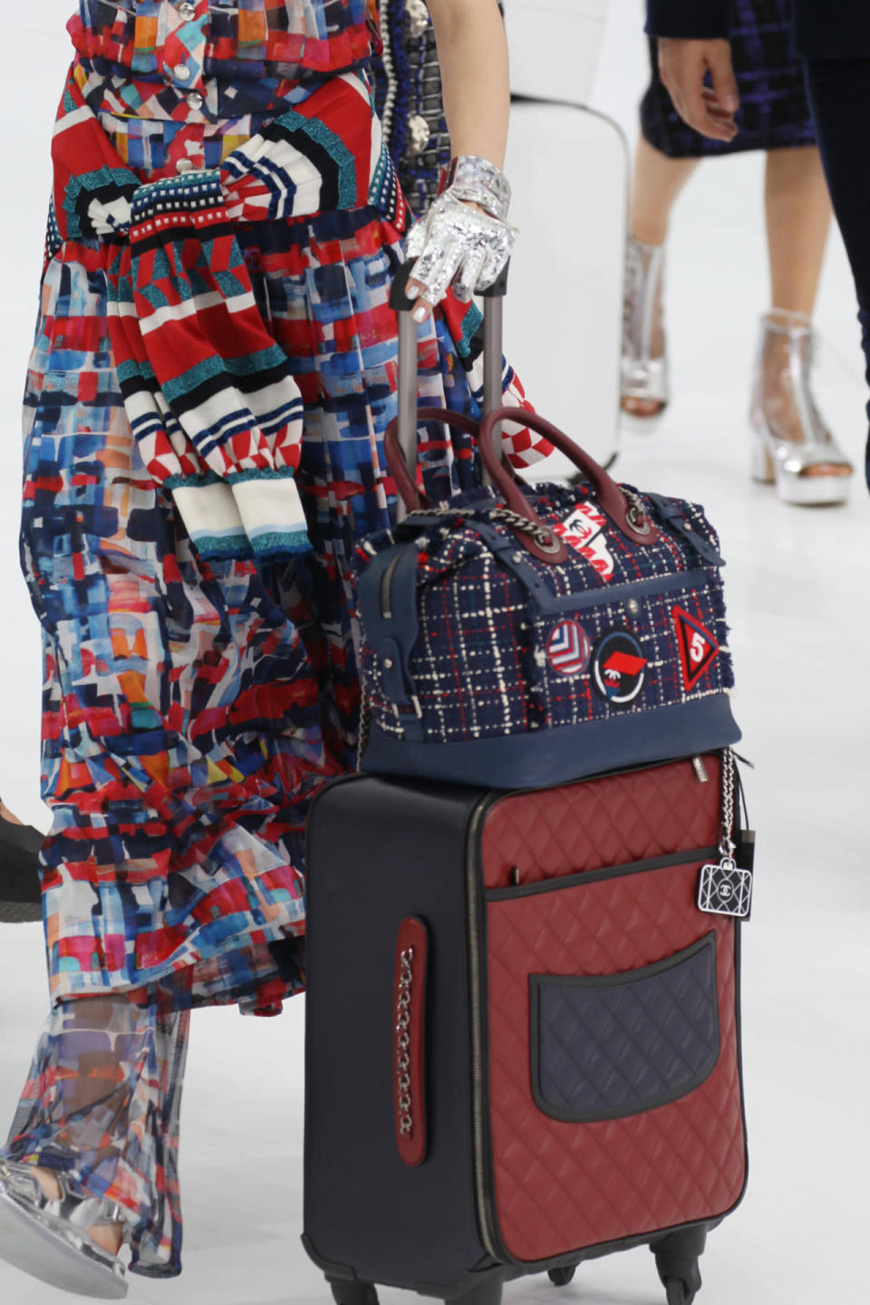 Luggage was everywhere at Chanel’s SS16 runway show