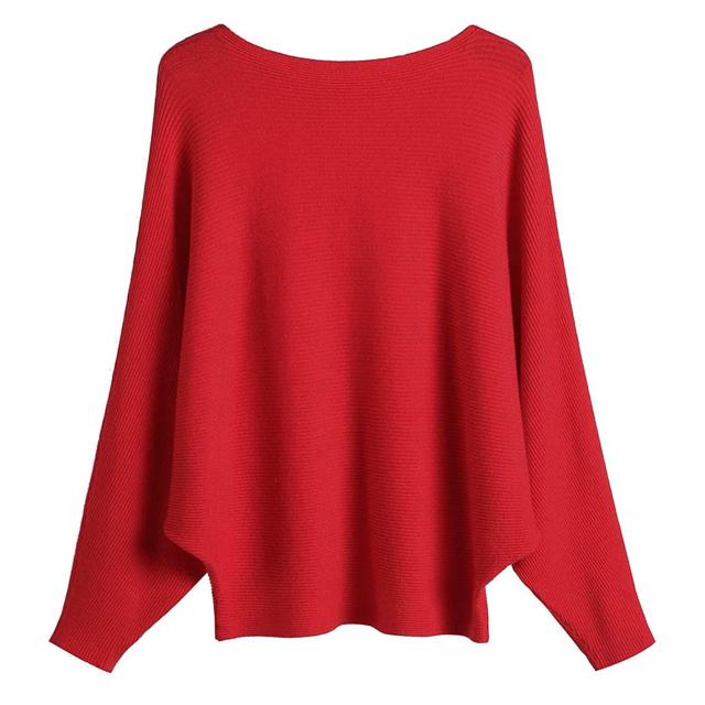 The Drop Women's Vivienne Padded-Shoulder Balloon-Sleeve Crewneck Sweater