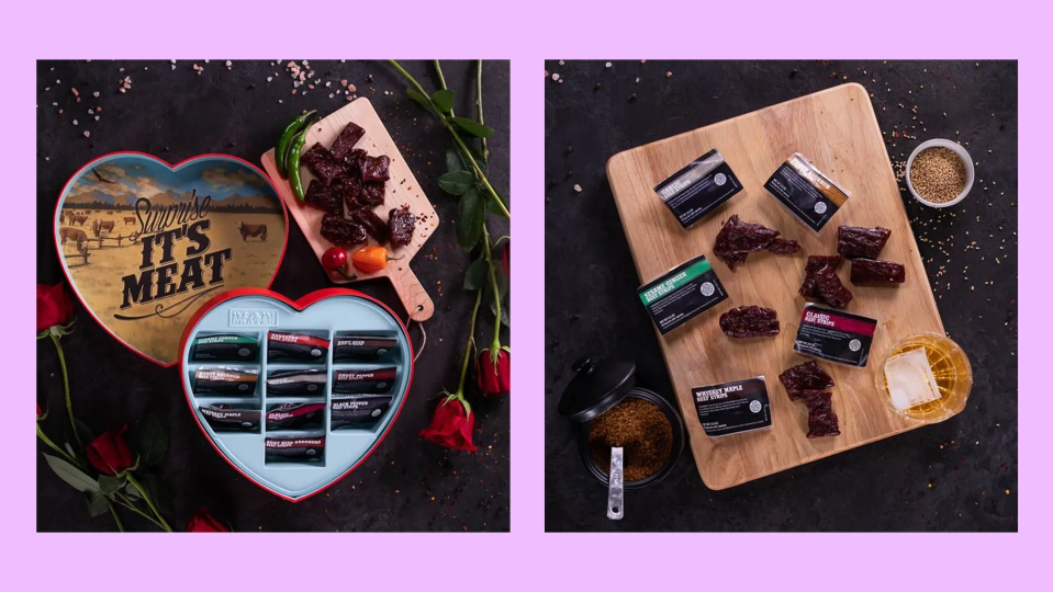 Best Valentines Day Gift Baskets: Man Crates Jerky Heart