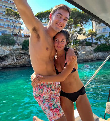 <p>Carmen Montero Mundt Instagram</p> George Russell and his girlfriend Carmen Montero Mundt.