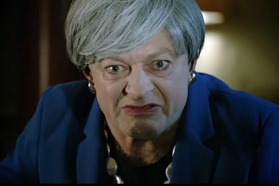 Parody: Serkis brought back his famous character to mock Theresa May (Getty Images)