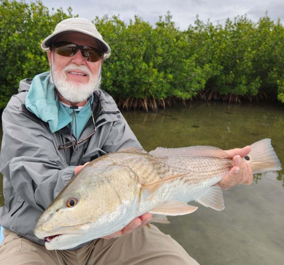 This redfish gave Geno Giza quite a fight in Canaveral National Seashore this week.