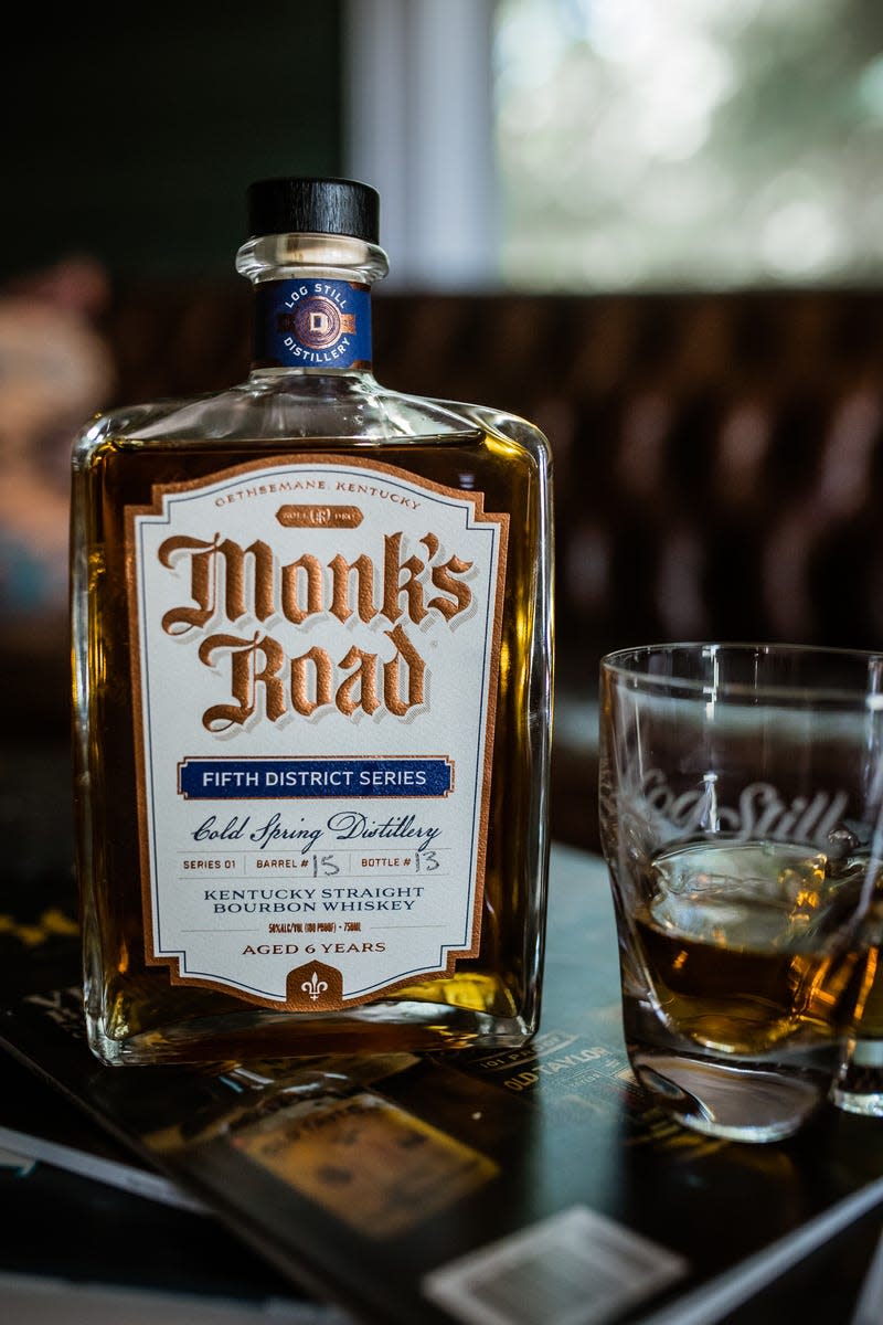 Monk’s Road Fifth District Series Cold Spring Distillery Bourbon is $79.99. This is a first-release 6-year-old single barrel bourbon that balances warm oak tannins and bold spice with coconut and hints of apple, vanilla and caramel.