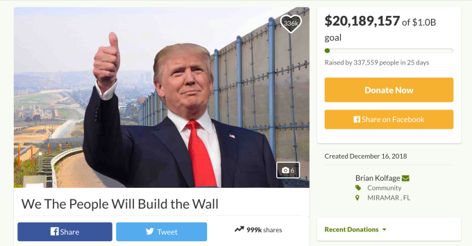 gofundme webuildthewall