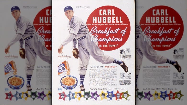 1934 Wheaties baseball advertisement